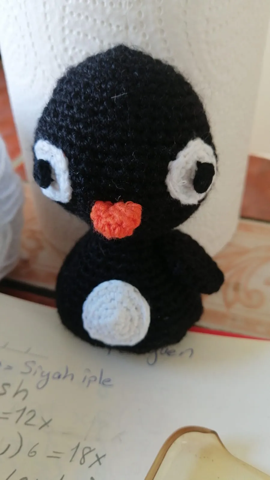 El Yapımı Amigurumi Penguen Sevimli Tasarım Oyuncak
