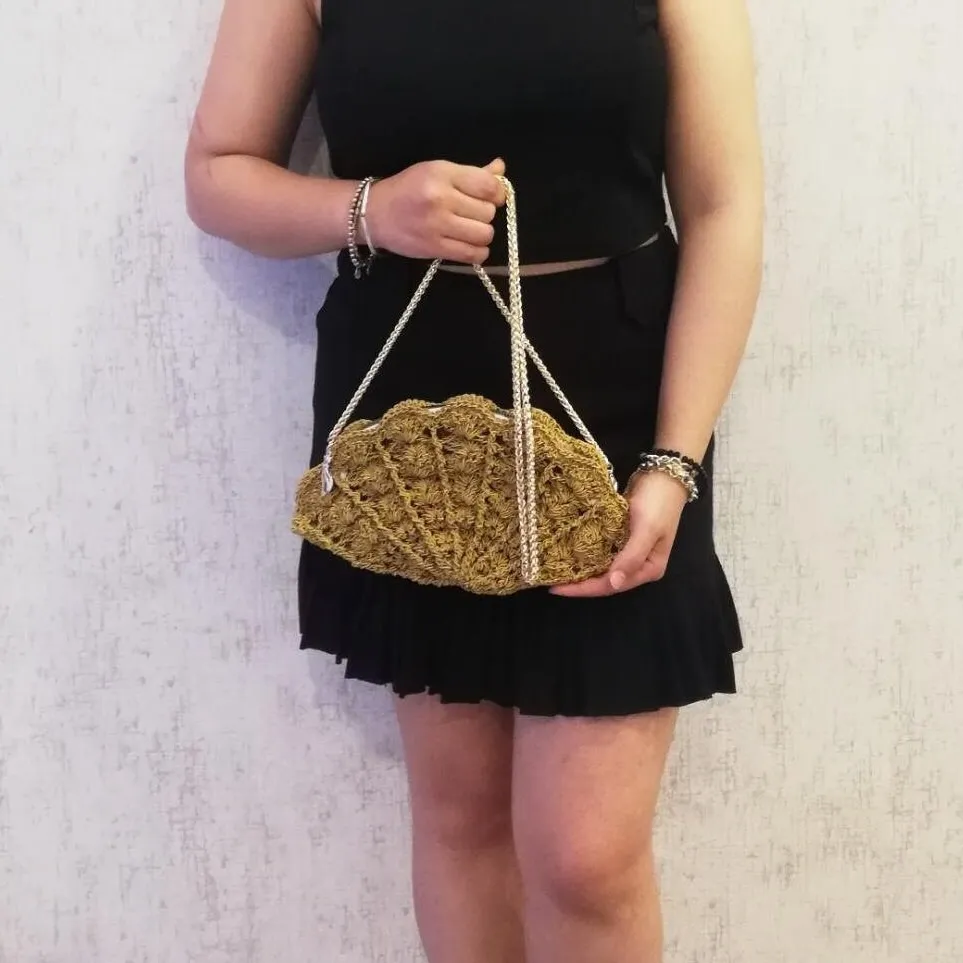 El Yapımı Midye Model Örgü Çanta – Özel Tasarım & Kişiye Özel