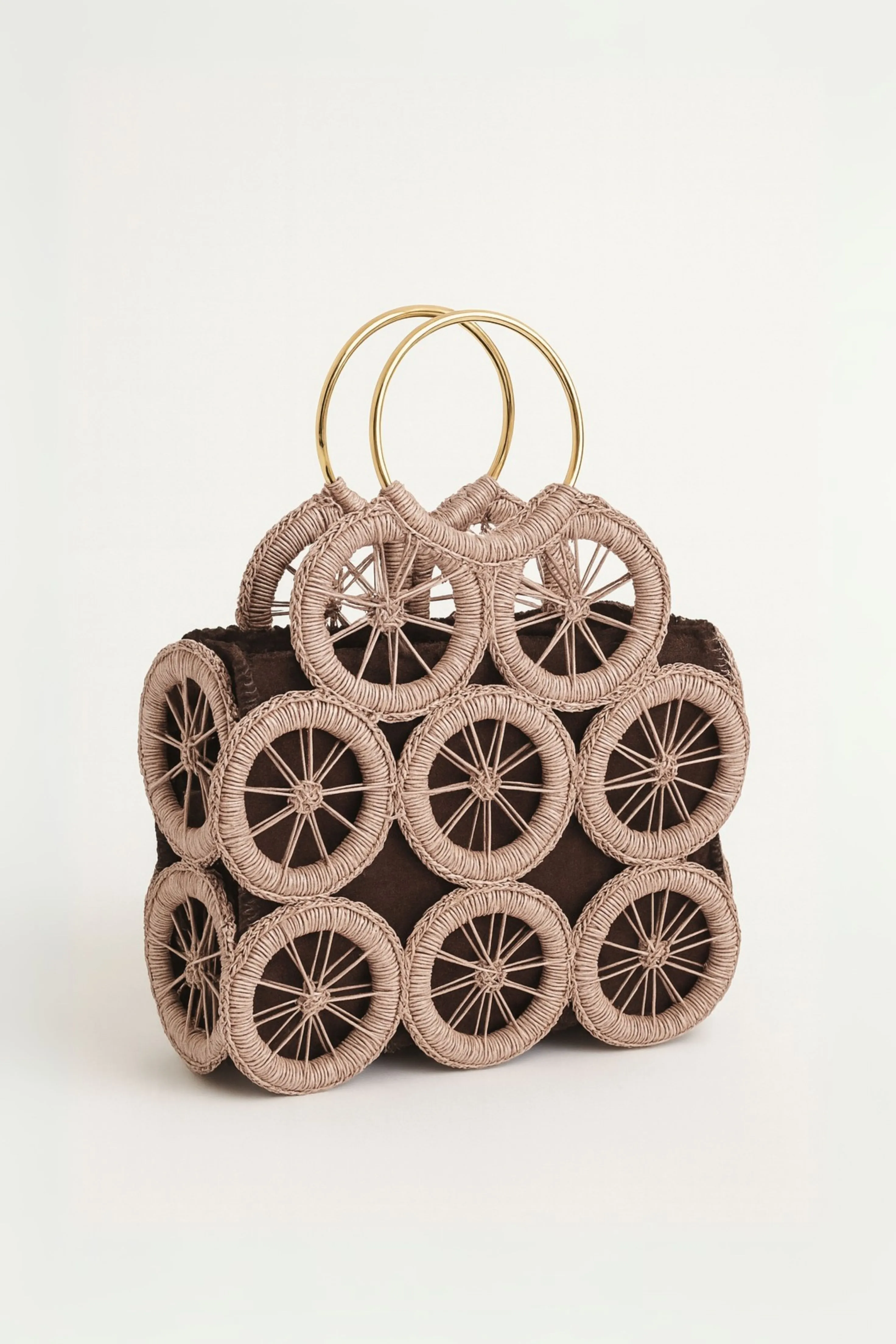 Hasır Çember Tasarımlı El Çantası
