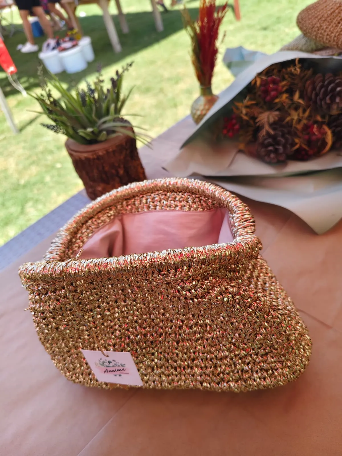 Örgü Clutch & Portföy Çanta – Zarif ve Işıltılı Tasarım