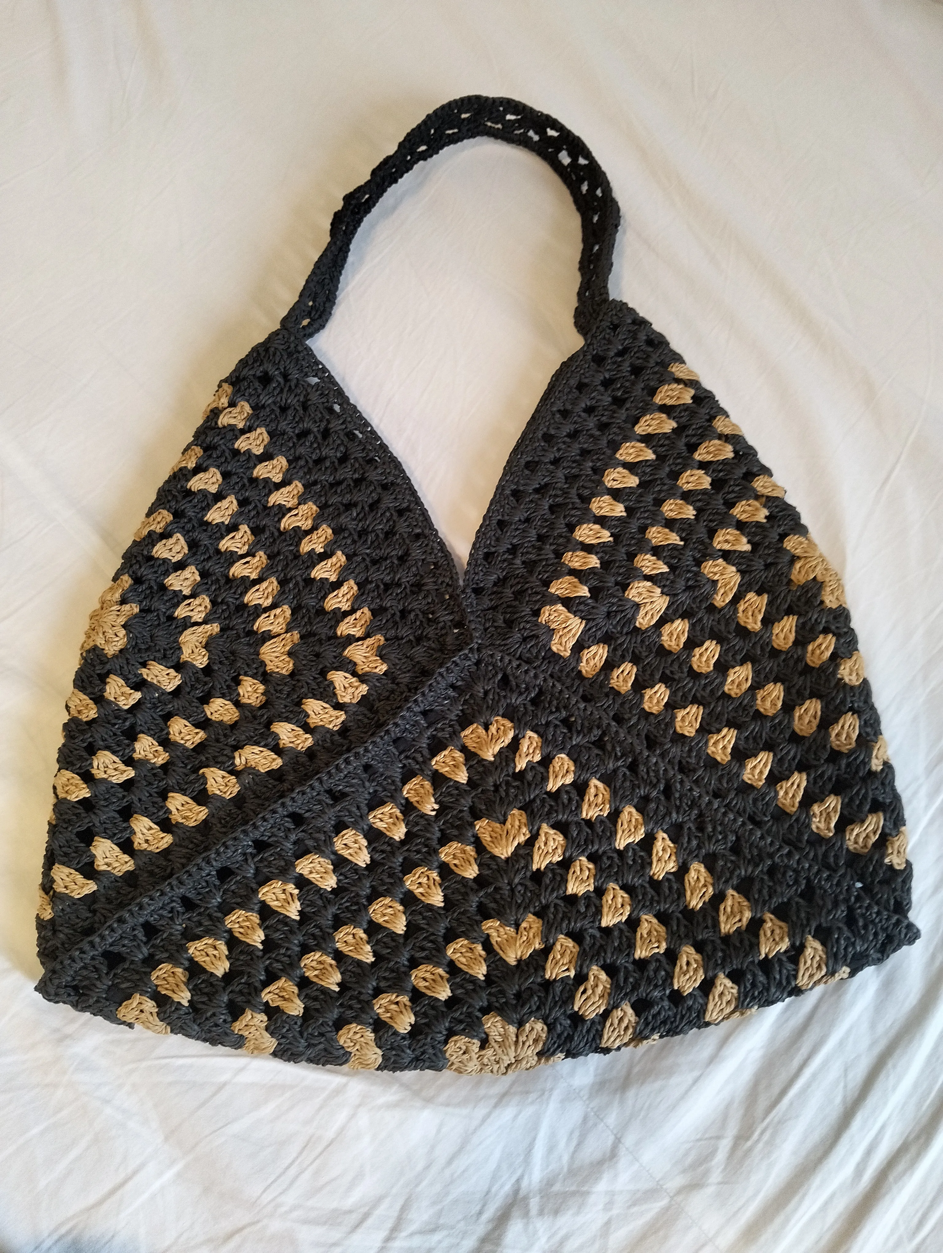 Two-Color Paper Rope Bag