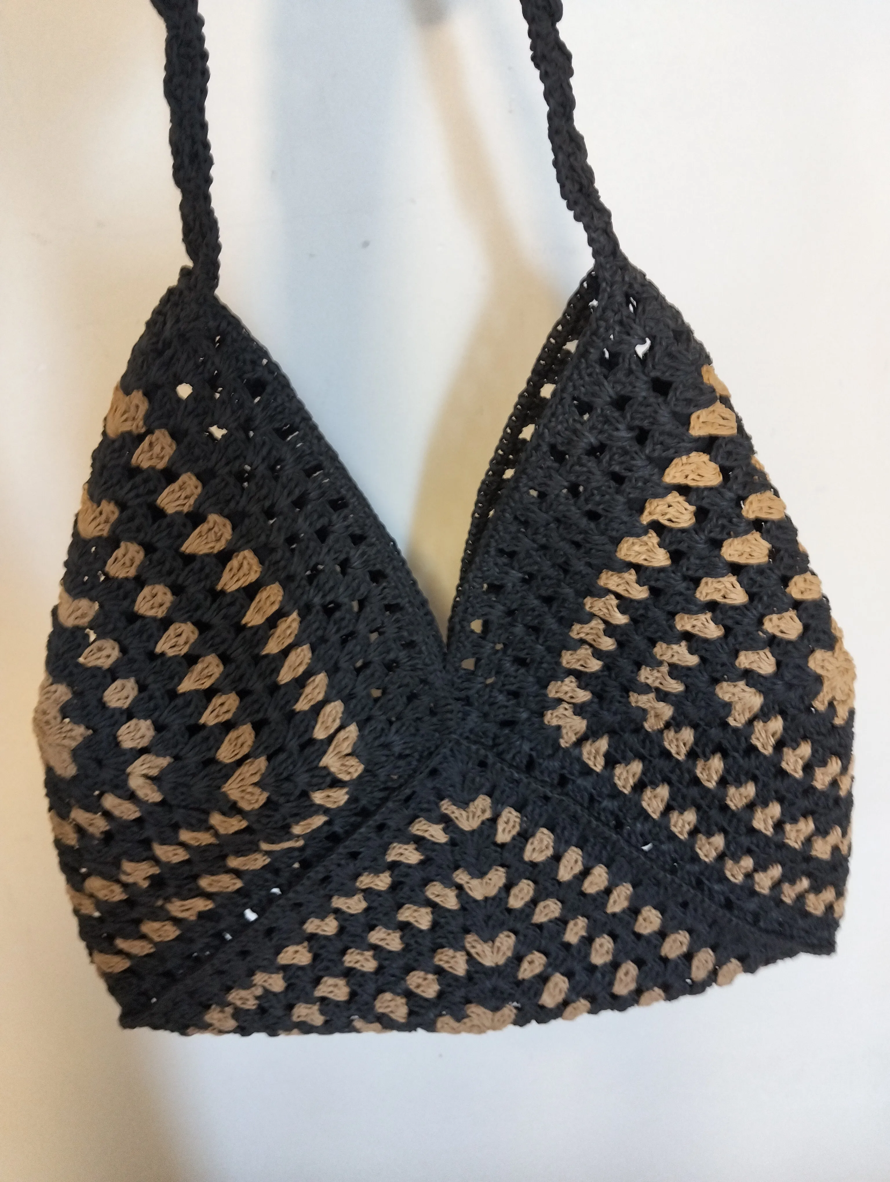Two-Color Paper Rope Bag