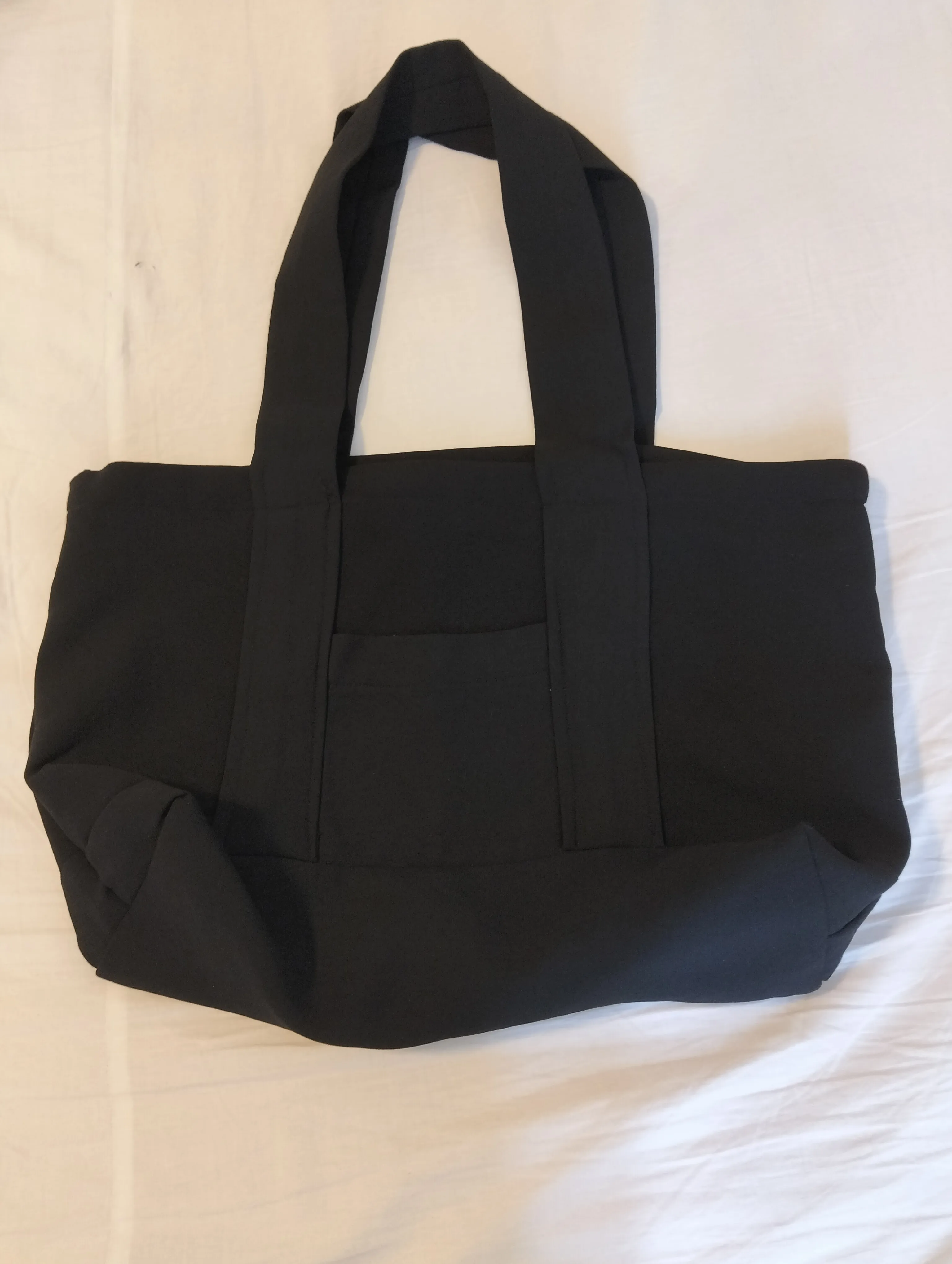 Black Canvas Shoulder Bag