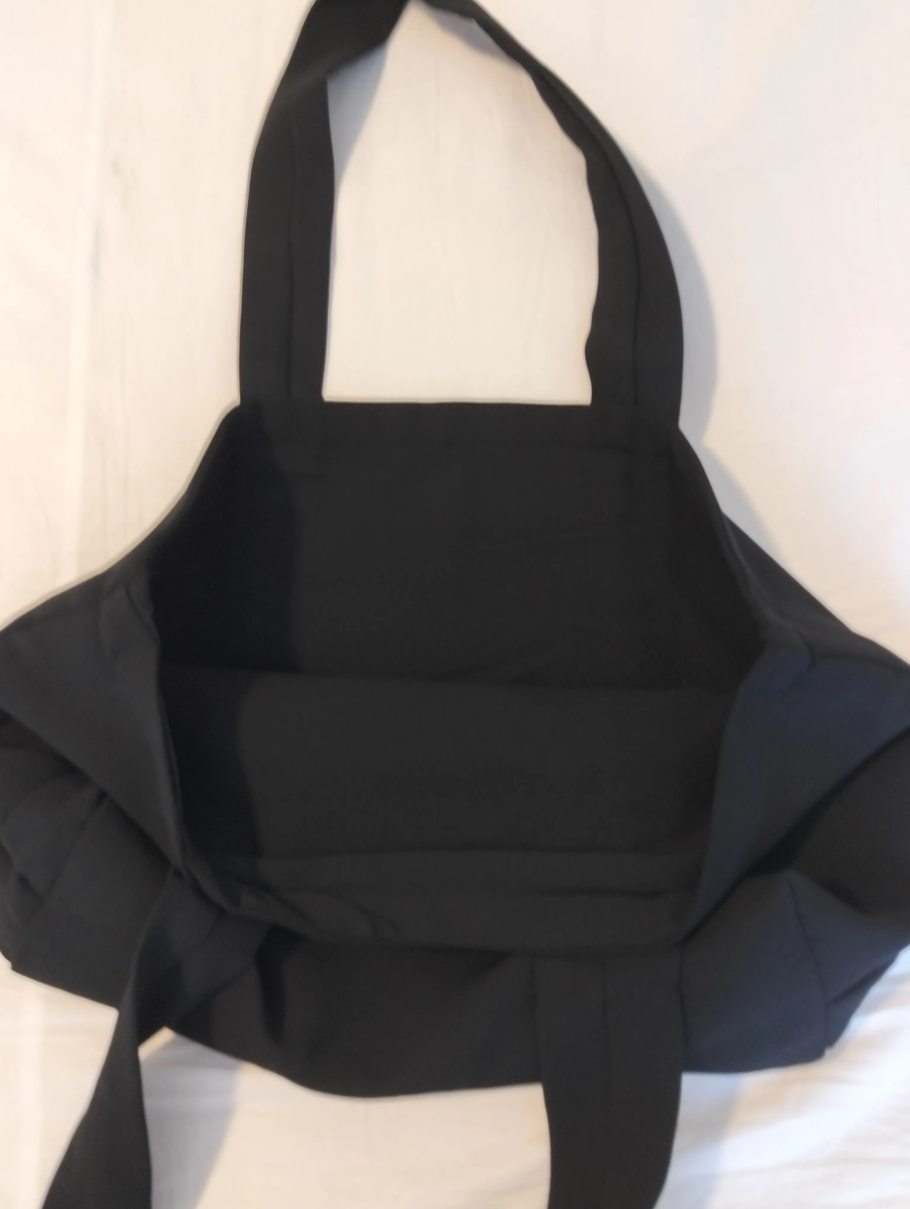 Black Canvas Shoulder Bag