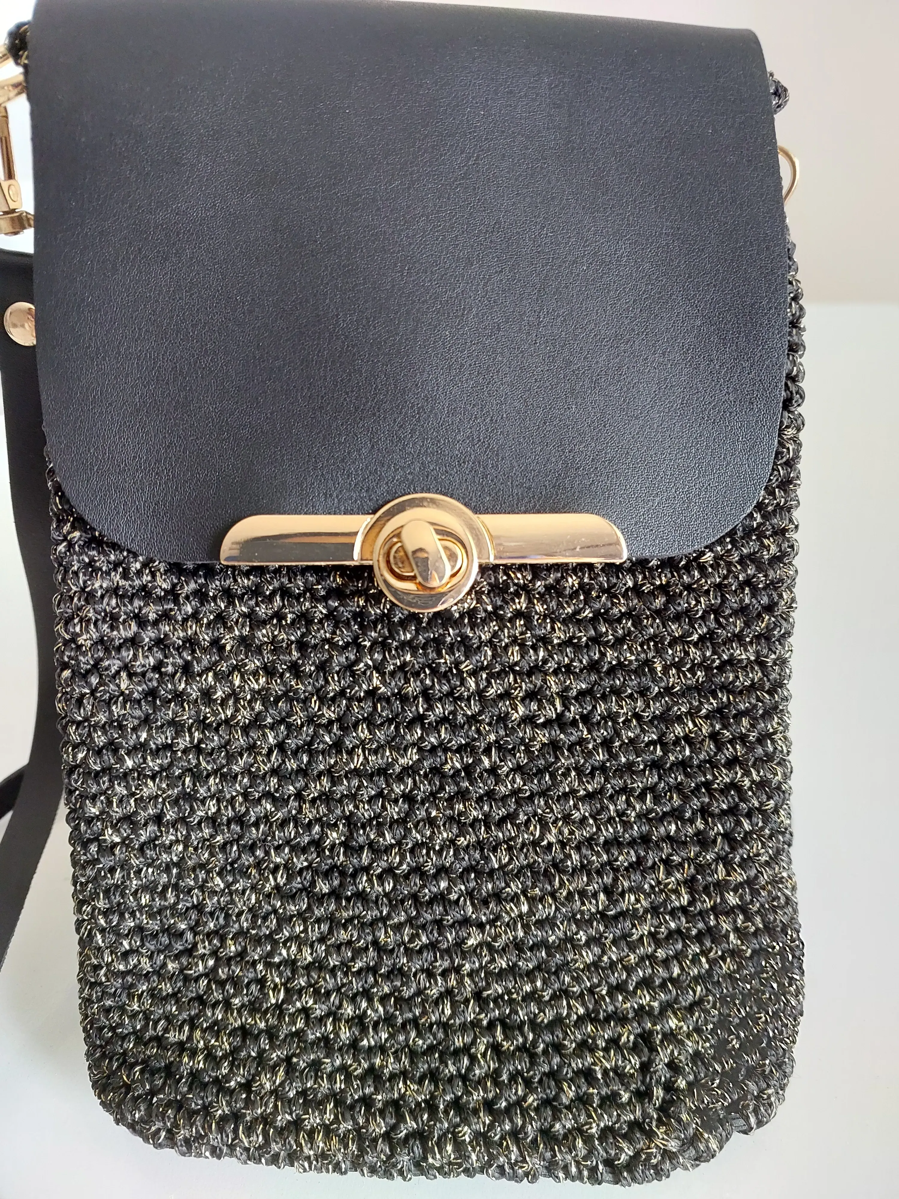 Yellow Glitter Detail Mini Bag