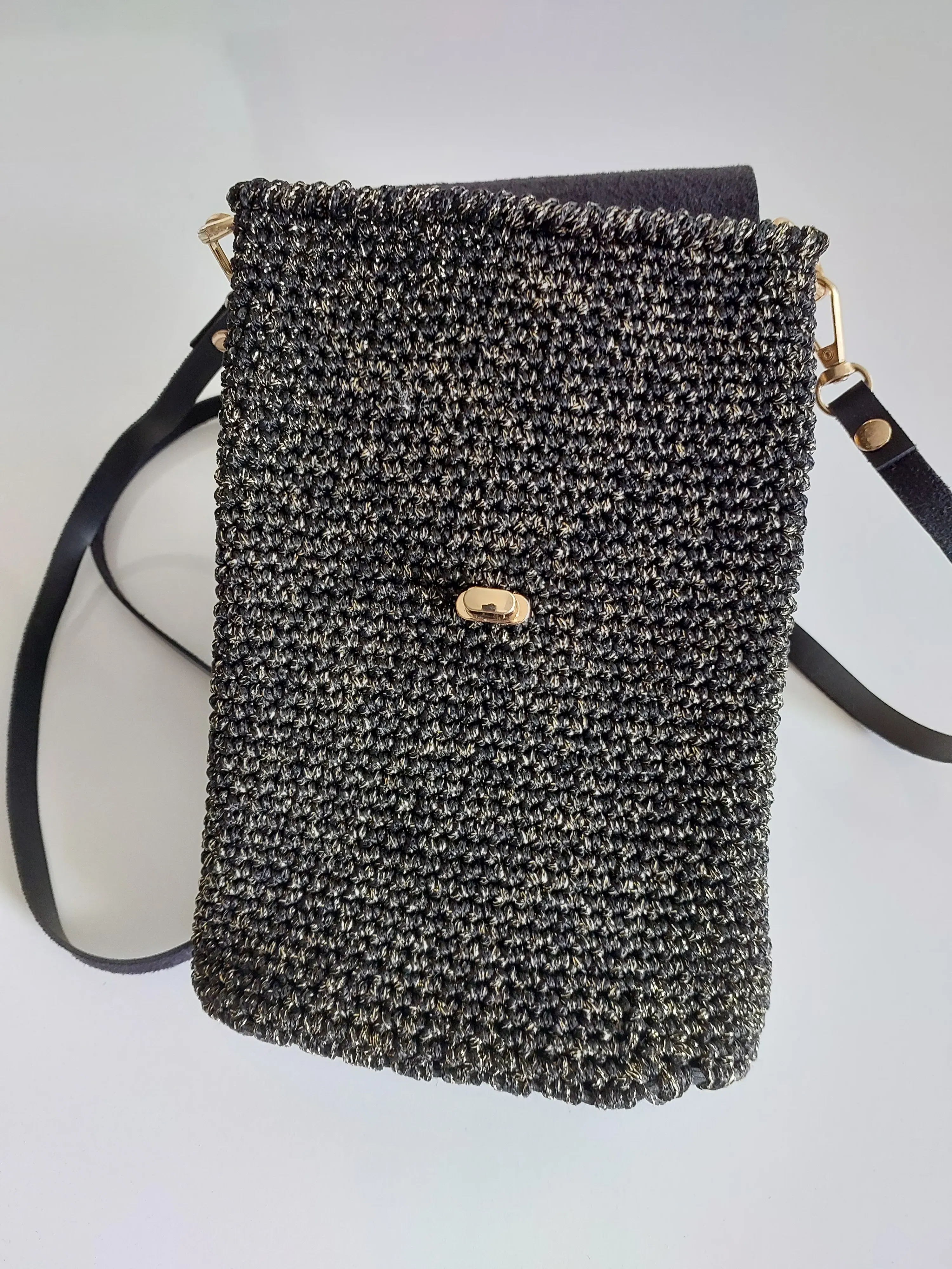 Yellow Glitter Detail Mini Bag
