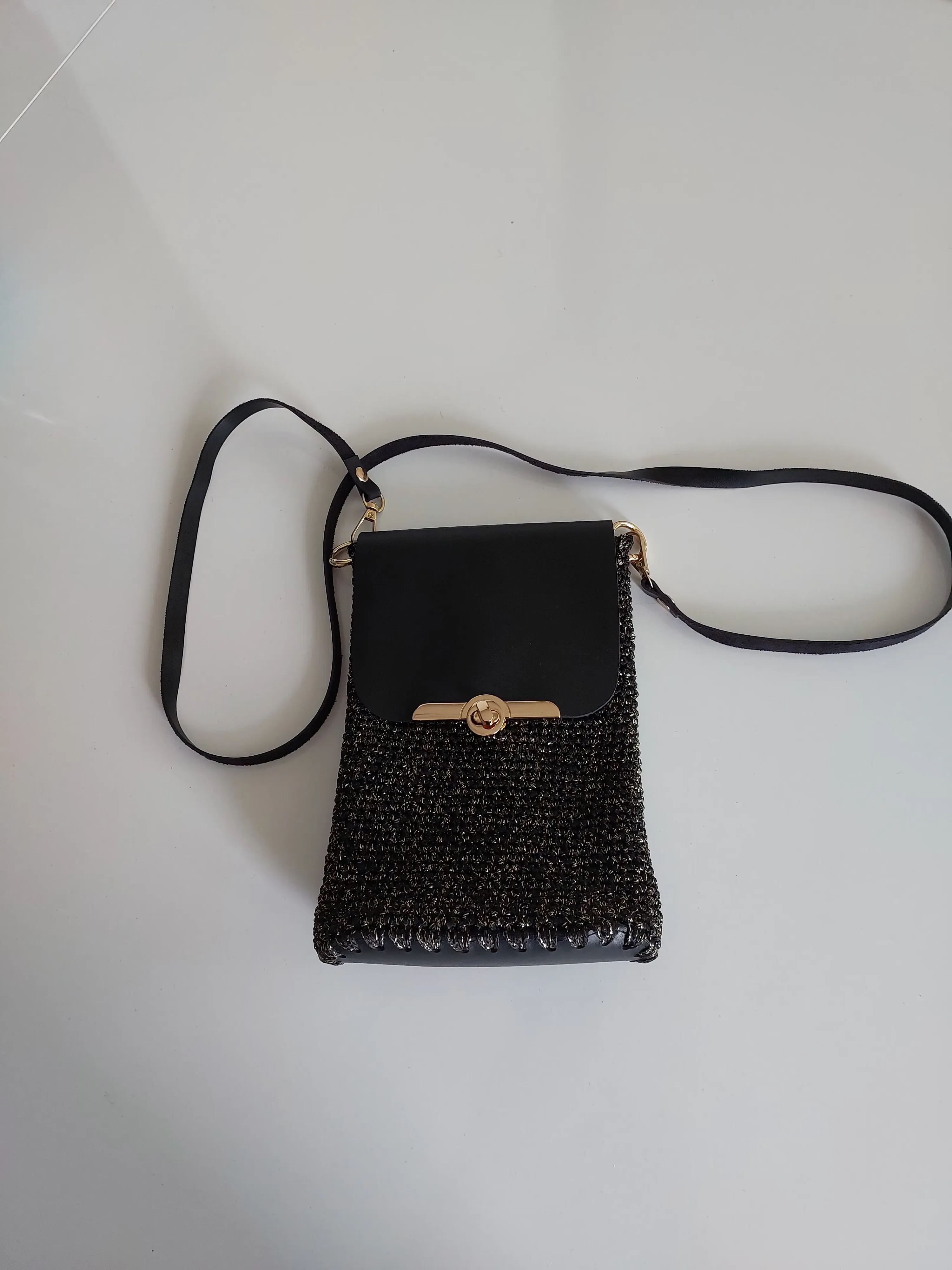Yellow Glitter Detail Mini Bag