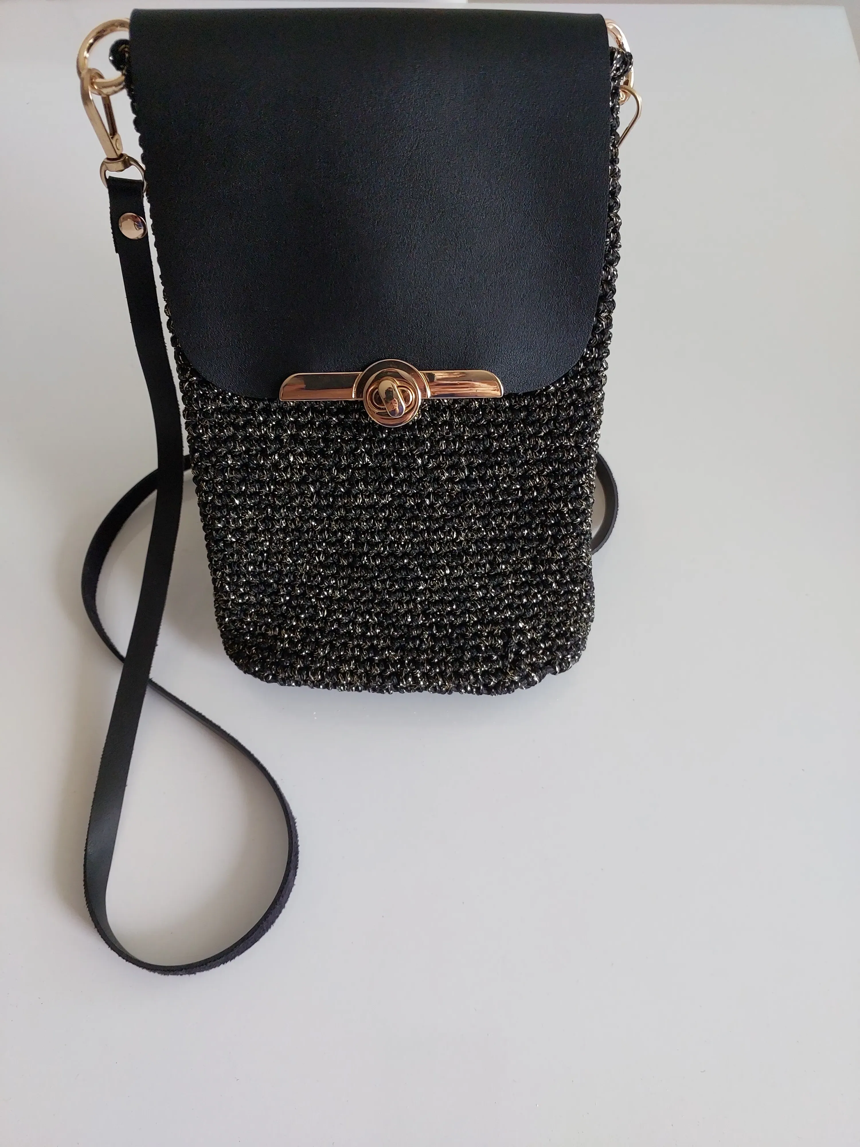 Yellow Glitter Detail Mini Bag