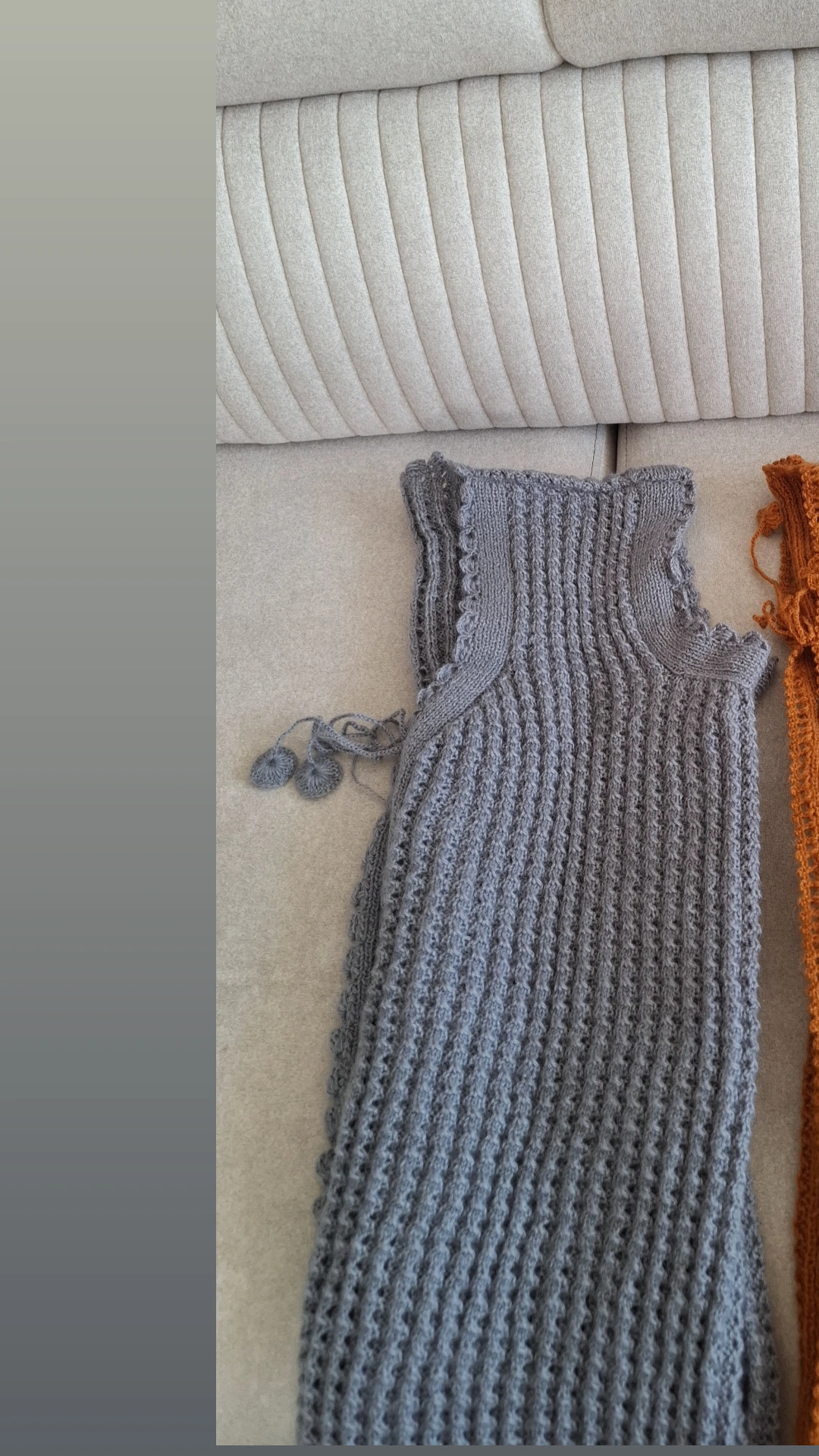 Gri Angora Yün Örgü Yelek - Şık ve Sıcak Tutacak Model