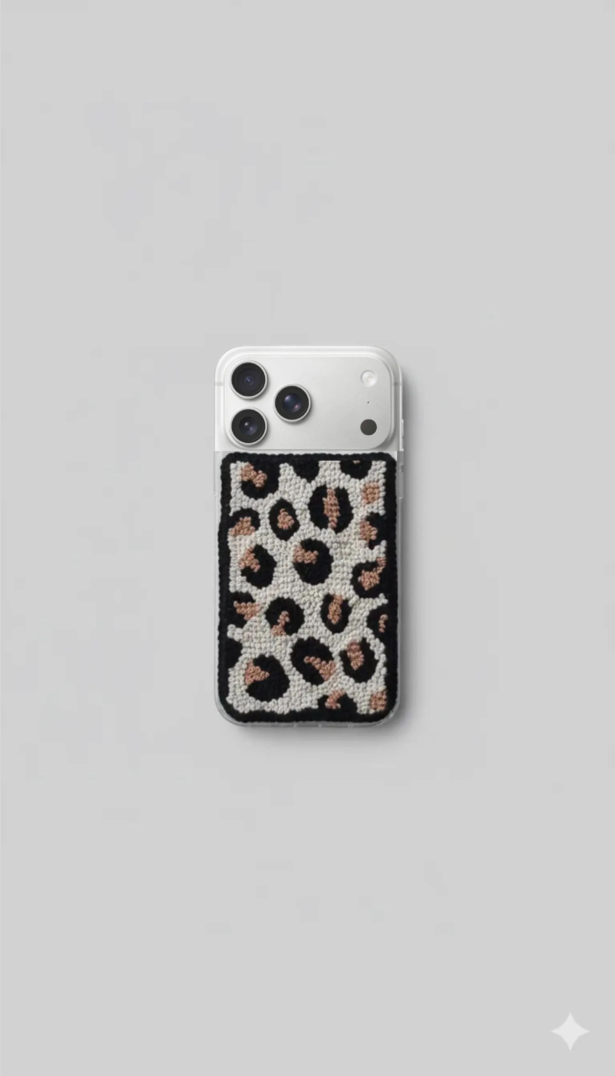 Iphone 17 Pro Uyumlu Leopar Desen Punch Telefon Kılıfı