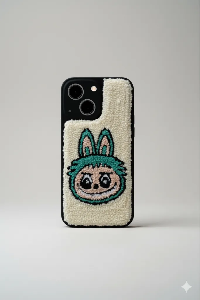 iPhone 14 Plus Uyumlu Labubu Punch Telefon Kılıfı