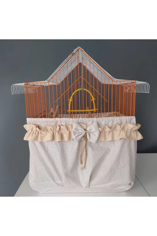 Adjustable Elastic Detailed Bird Cage Cover