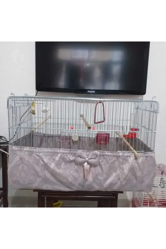 Ayarlanabilir Lastik Örtülü Kuş Kafes Örtüsü