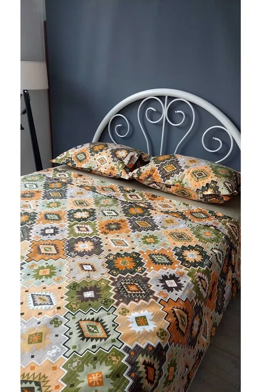Decorative and Stylish Double Duvet Cover Set with Ethnic Patterns