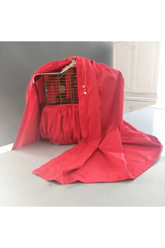 Şık Lastikli ve Ayarlanabilir Kuş Kafes Örtüsü 