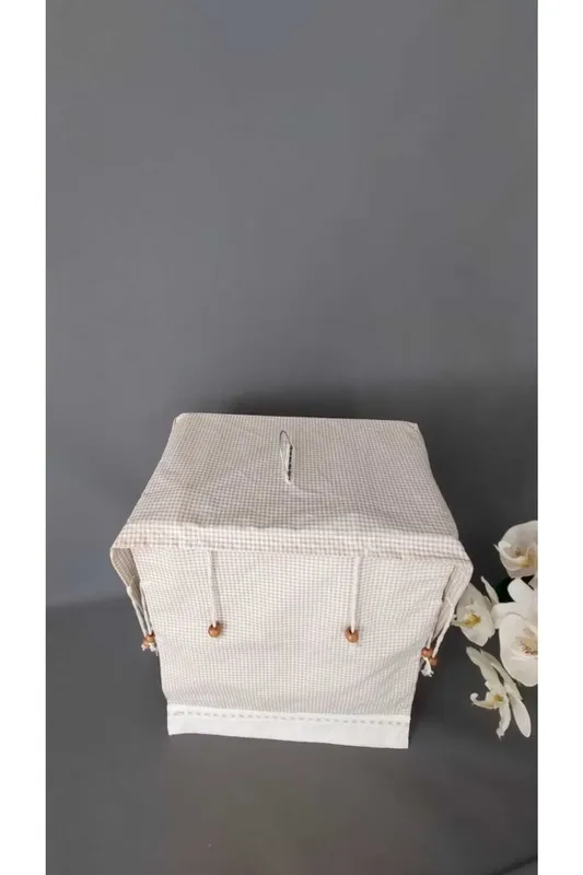 Stylish Wooden Beaded and Rope Cage Cover