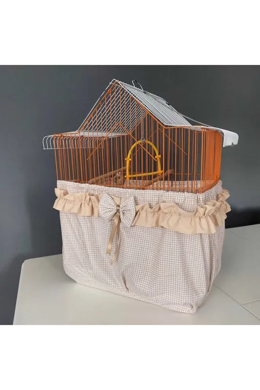 Adjustable Elastic Detailed Bird Cage Cover