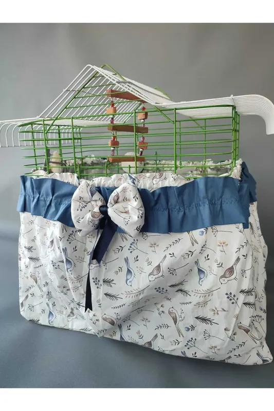 ALTI KAPALI ÜSTÜ LASTİKLİ KUŞ KAFES ÖRTÜSÜ 