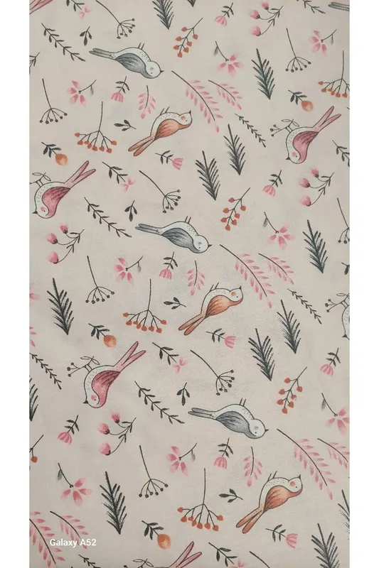 Protective long bird cage veil with bird motifs