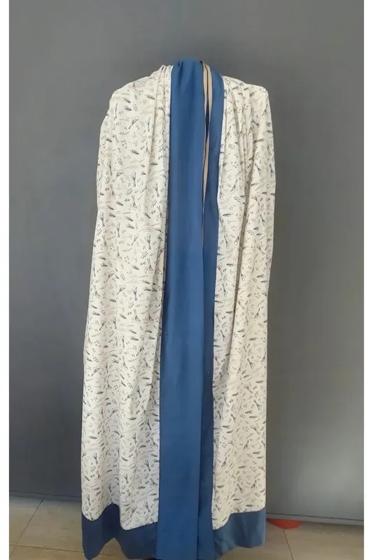 Long Bird Cage Tulle with Bird Motif