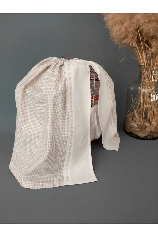 Decorative Stylish Adjustable Beige Colored Useful Cage Cover