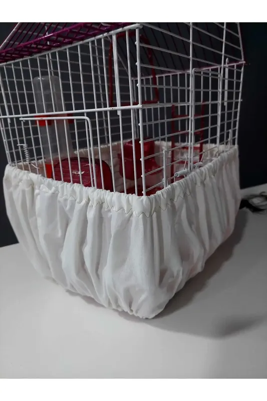 Decorative Stylish Adjustable Beige Colored Useful Cage Cover