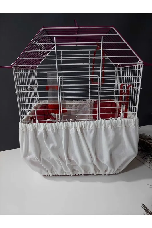 Decorative Stylish Adjustable Beige Colored Useful Cage Cover