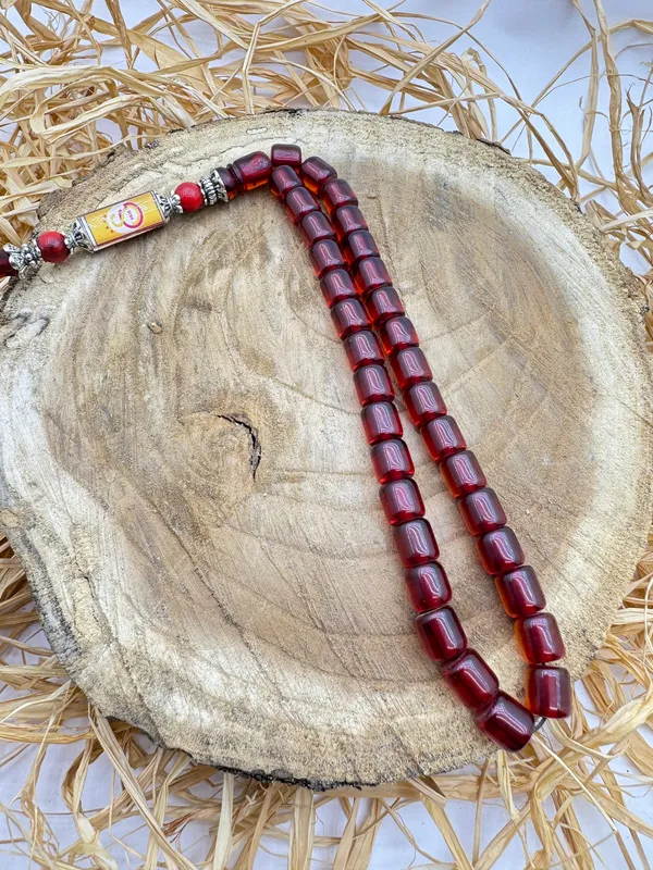 Handmade Prayer Beads with Galatasaray Logo Design