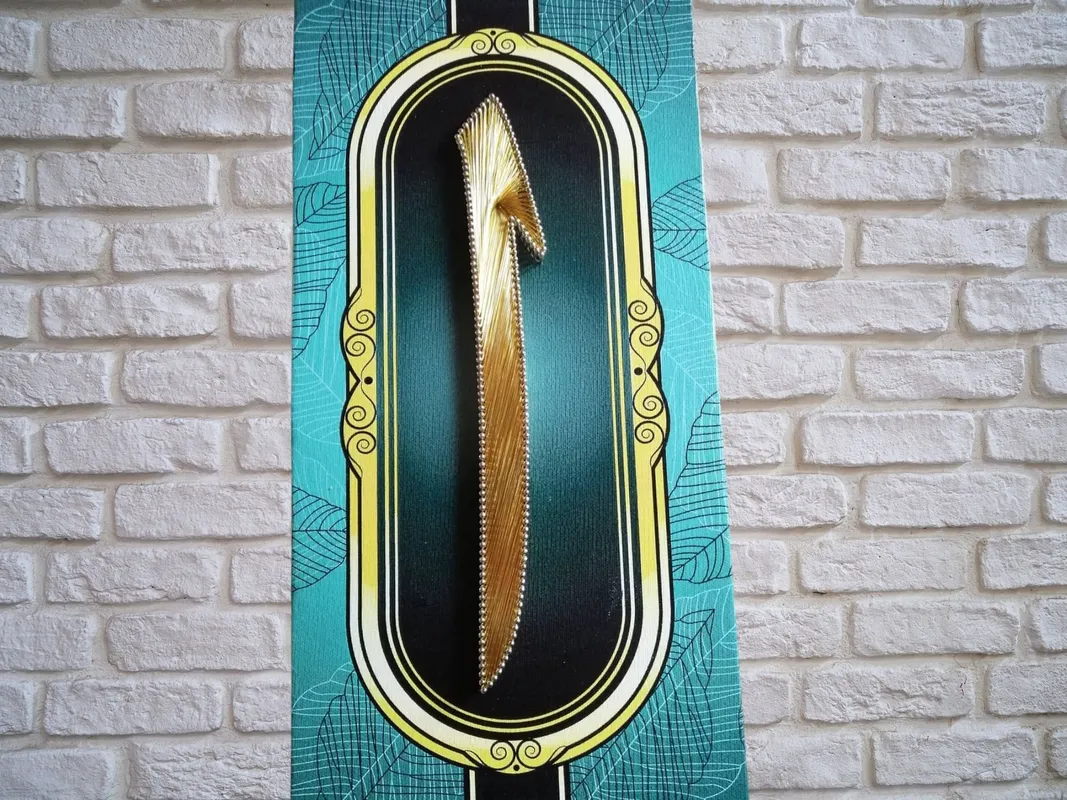 Canvas Printed Letter Elif Philography Handmade Spiritual Art Painting