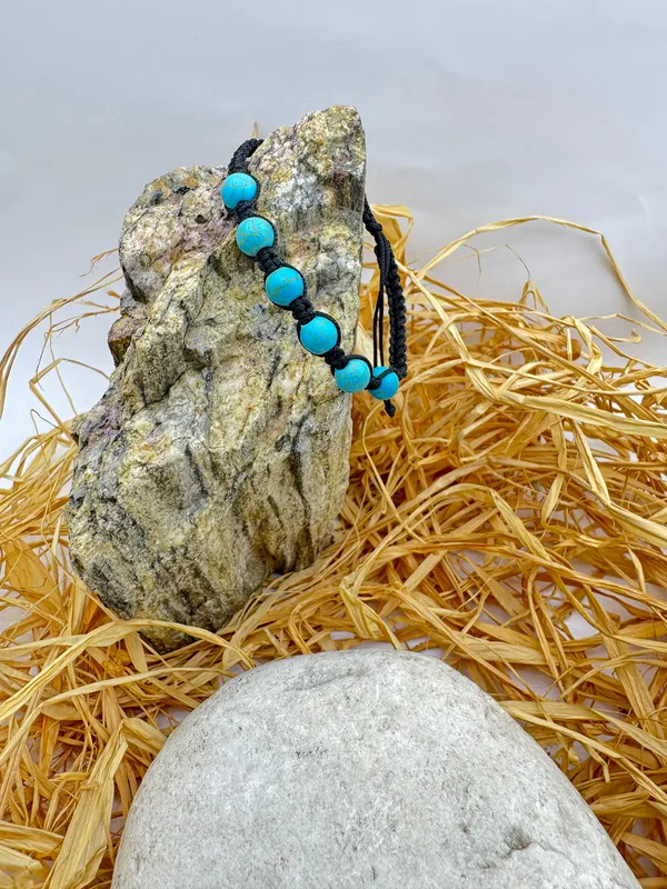 Special Design Adjustable Turquoise Stone Unisex Bracelet