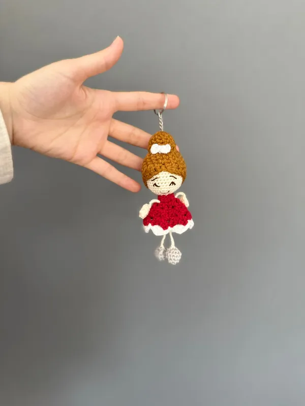 Kız Çocuk Amigurumi Anahtarlık Sevimli ve Özel Hediye