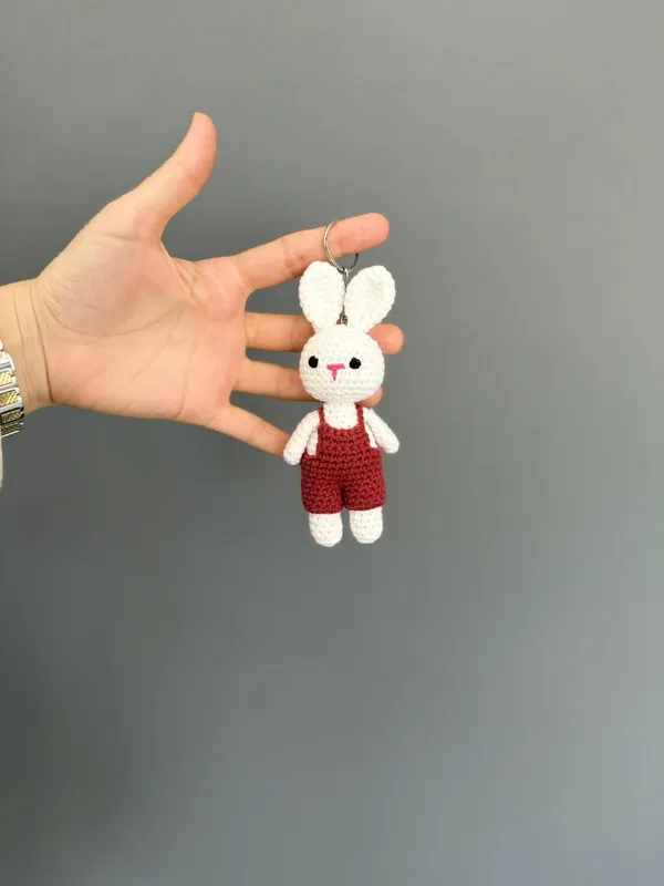 Amigurumi Tavşan Anahtarlık Sevimli ve Anlamlı El Emeği Hediye