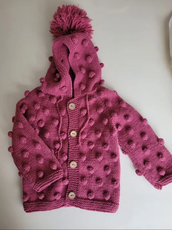 Bonibon Model Hooded Baby Girl Cardigan