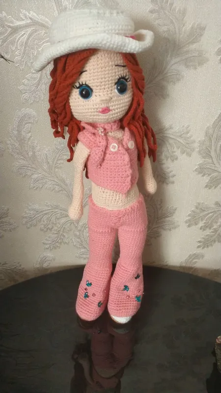 Amigurumi Özel Tasarım Şık Kıyafetli Barbie Bebek