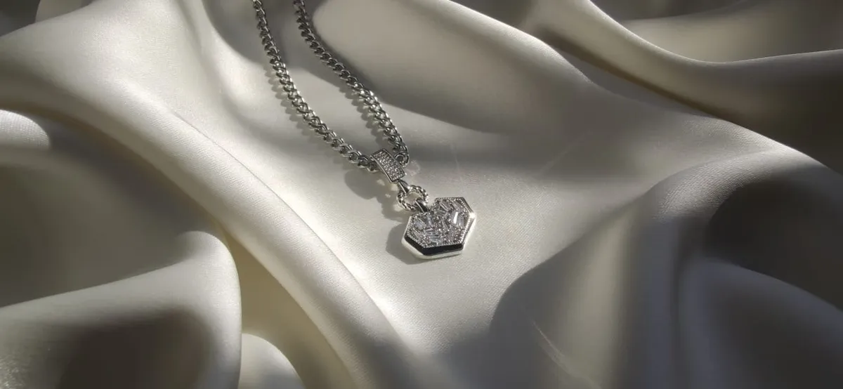 Sparkling Stainless Steel Women's Necklace