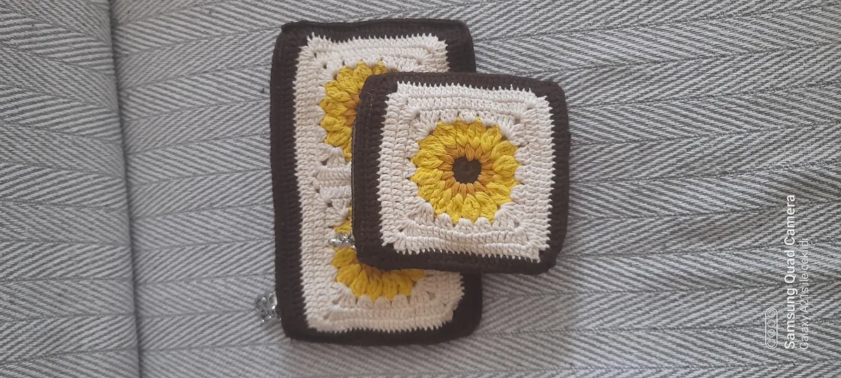 Cotton Knitting Yarn Handbag Coin Purse