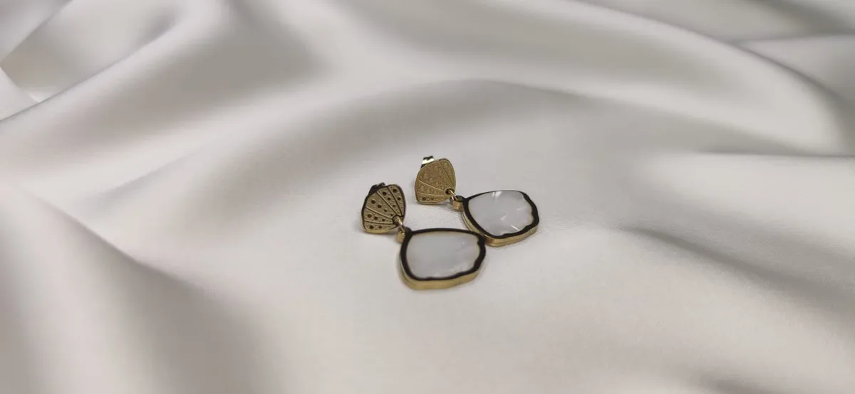 Mussel Design Stainless Steel Women's Earrings