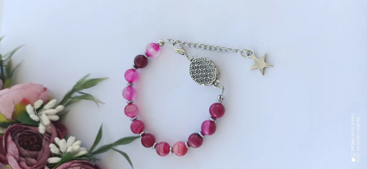 Cevşli Colorful Agate Bracelets with Prayers of Protection
