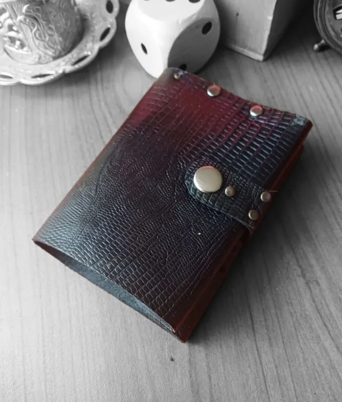 Black Genuine Leather Handmade Wallet