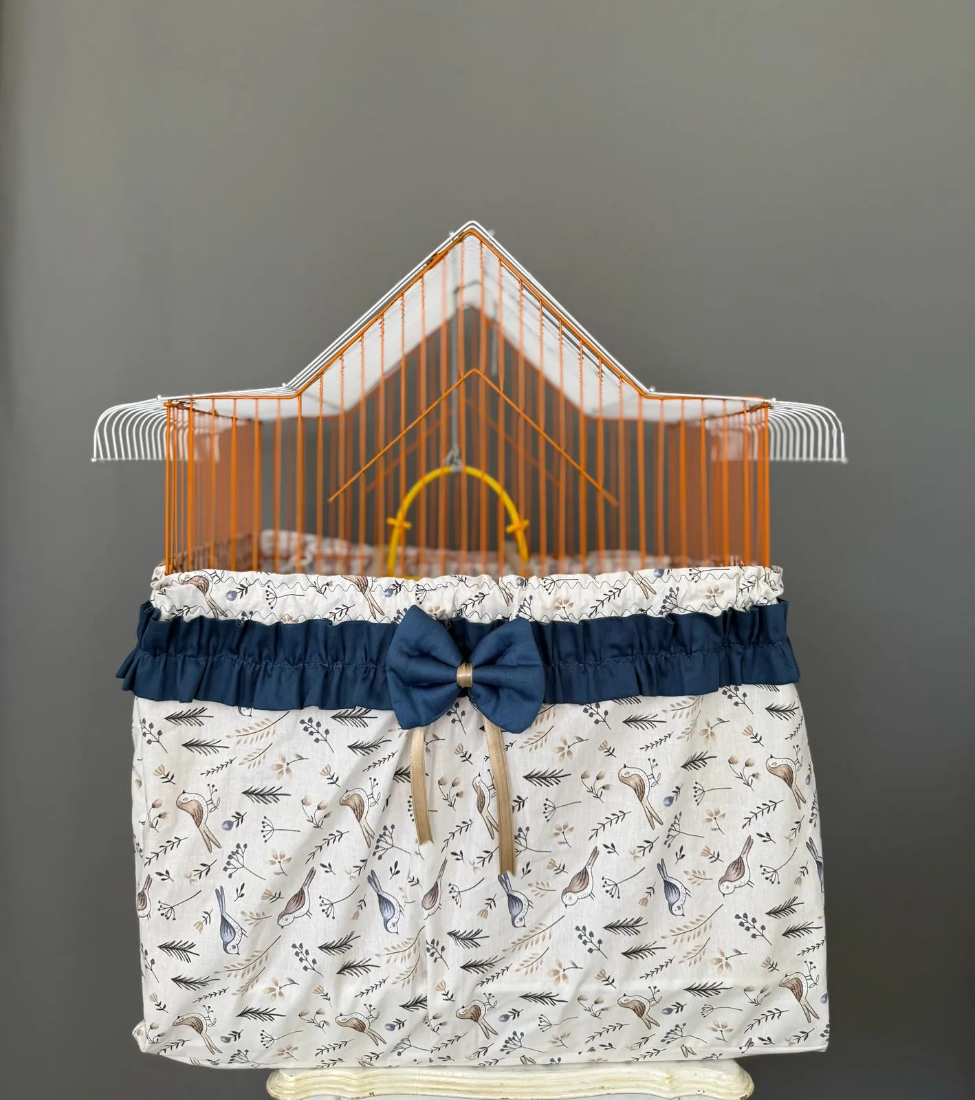  Şık Kurdeleli Pamuk Kafes Örtüsü