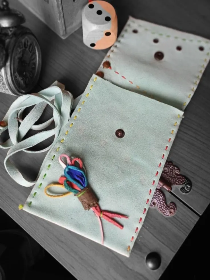 Handmade Colorful Leather Phone Bag – Original Design & All Leather