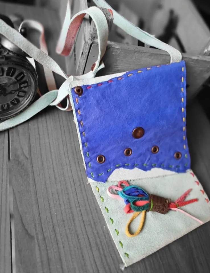 Handmade Colorful Leather Phone Bag – Original Design & All Leather