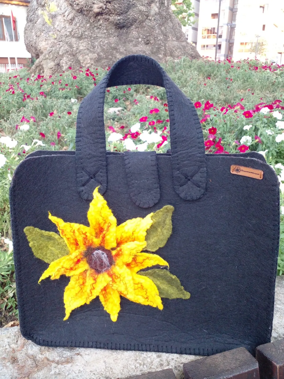 Sunflower Handmade Shoes and Beach Bag