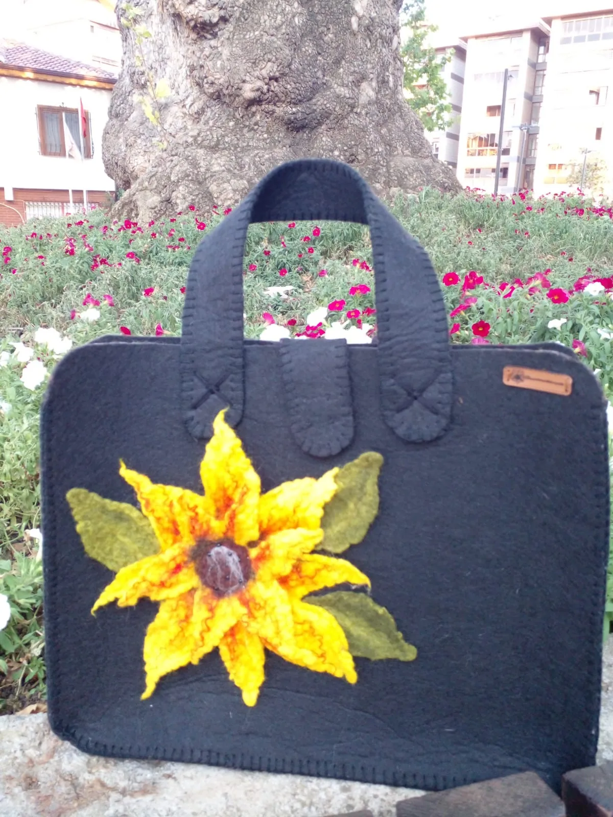 Sunflower Handmade Shoes and Beach Bag