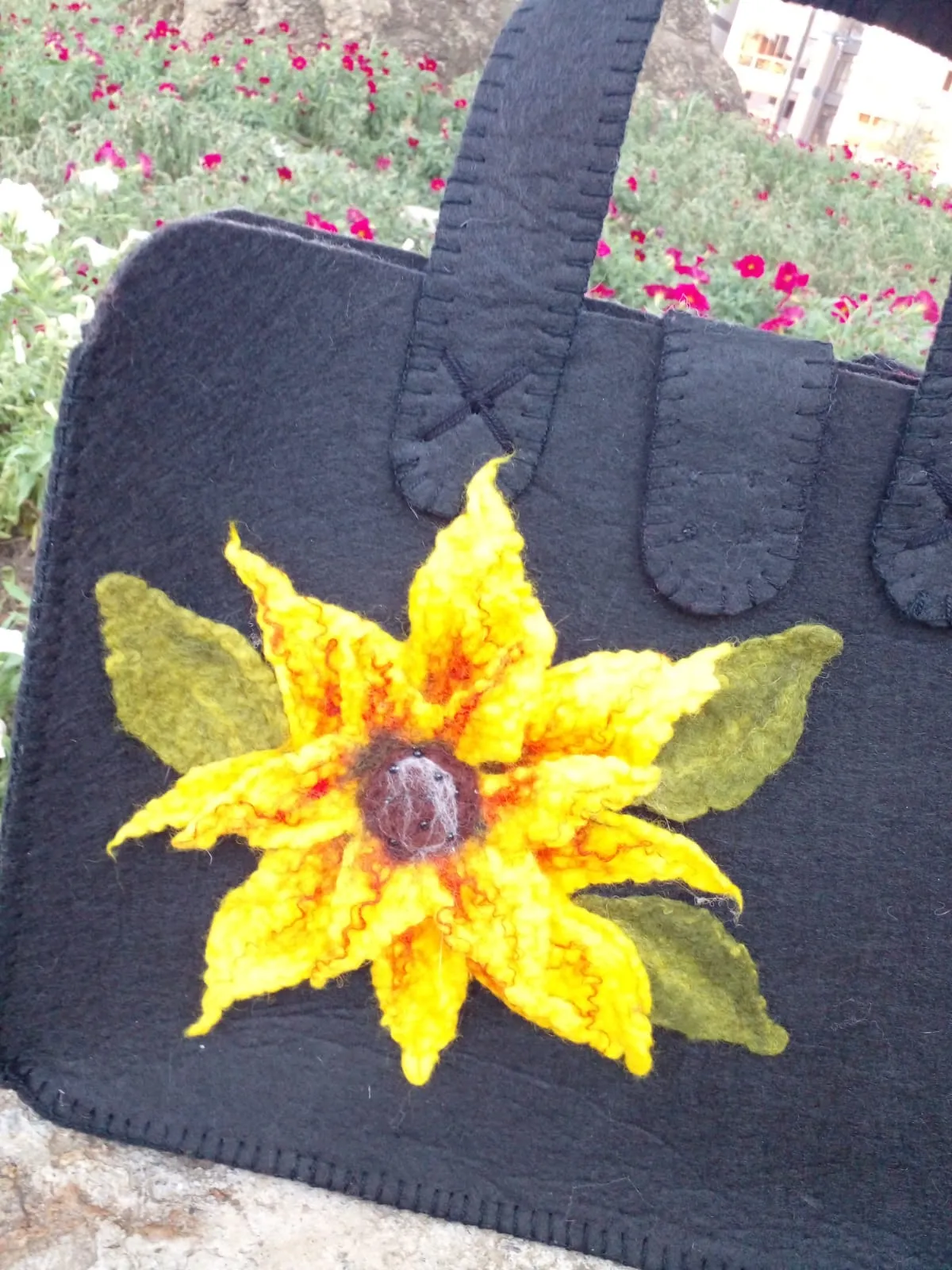 Sunflower Handmade Shoes and Beach Bag