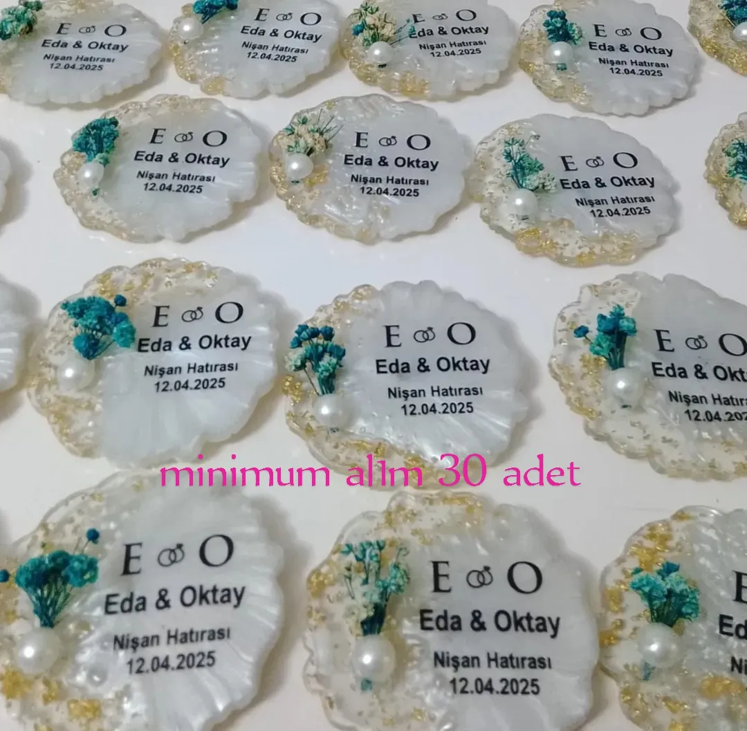 Engagement henna gift magnet 30 pieces