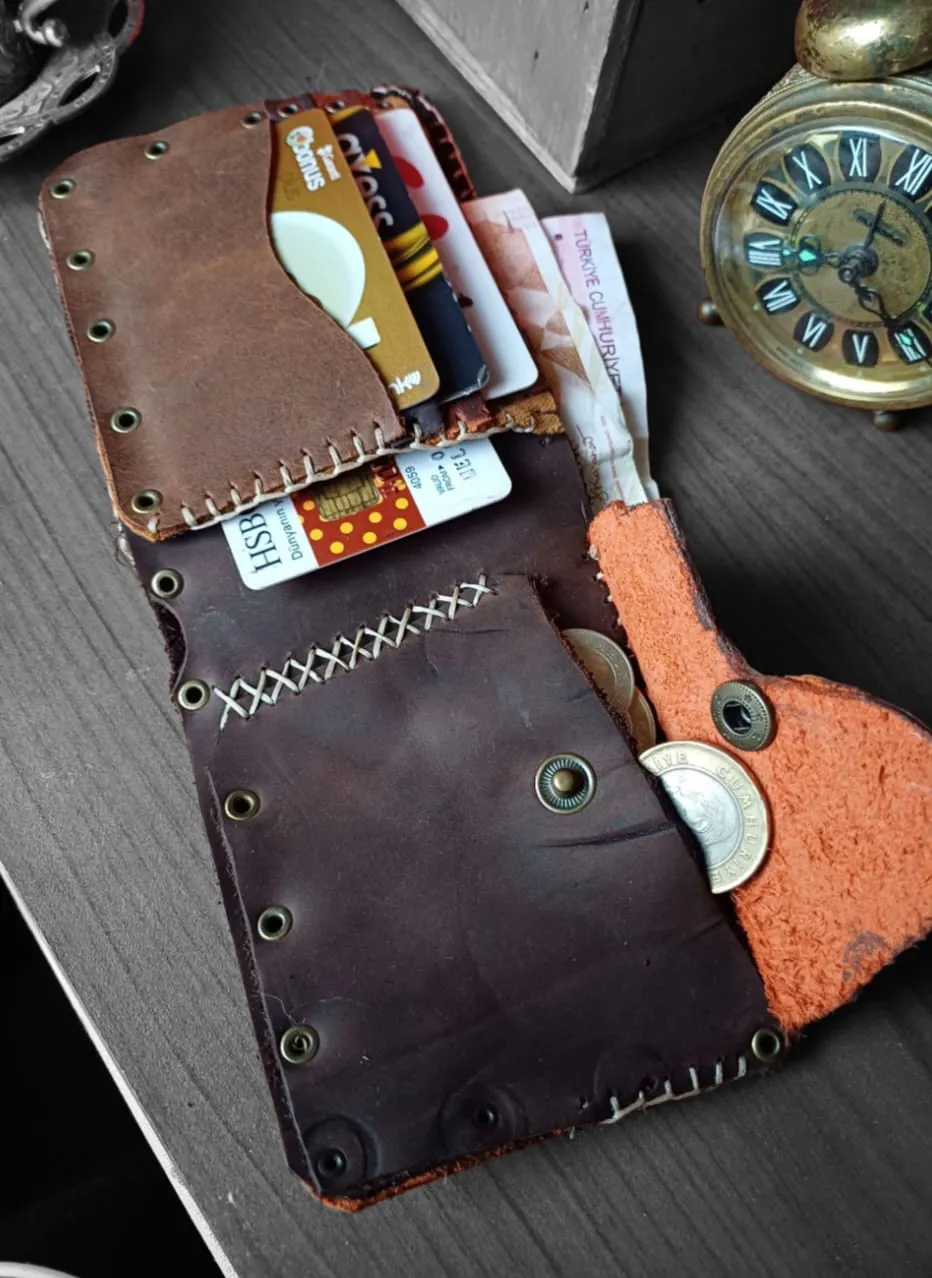 Handmade Special Design All Leather Wallet