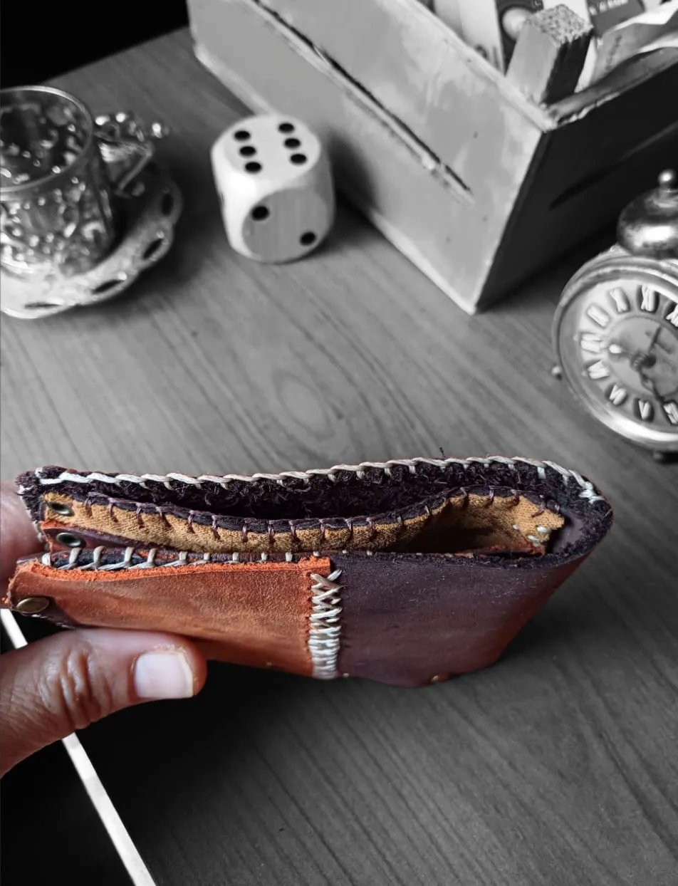 Handmade Special Design All Leather Wallet
