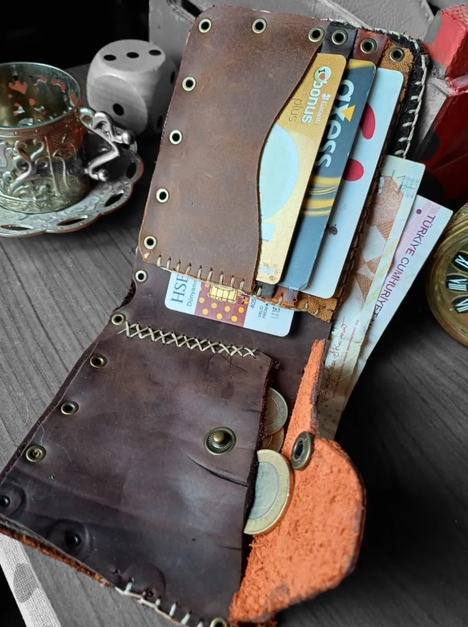 Handmade Special Design All Leather Wallet