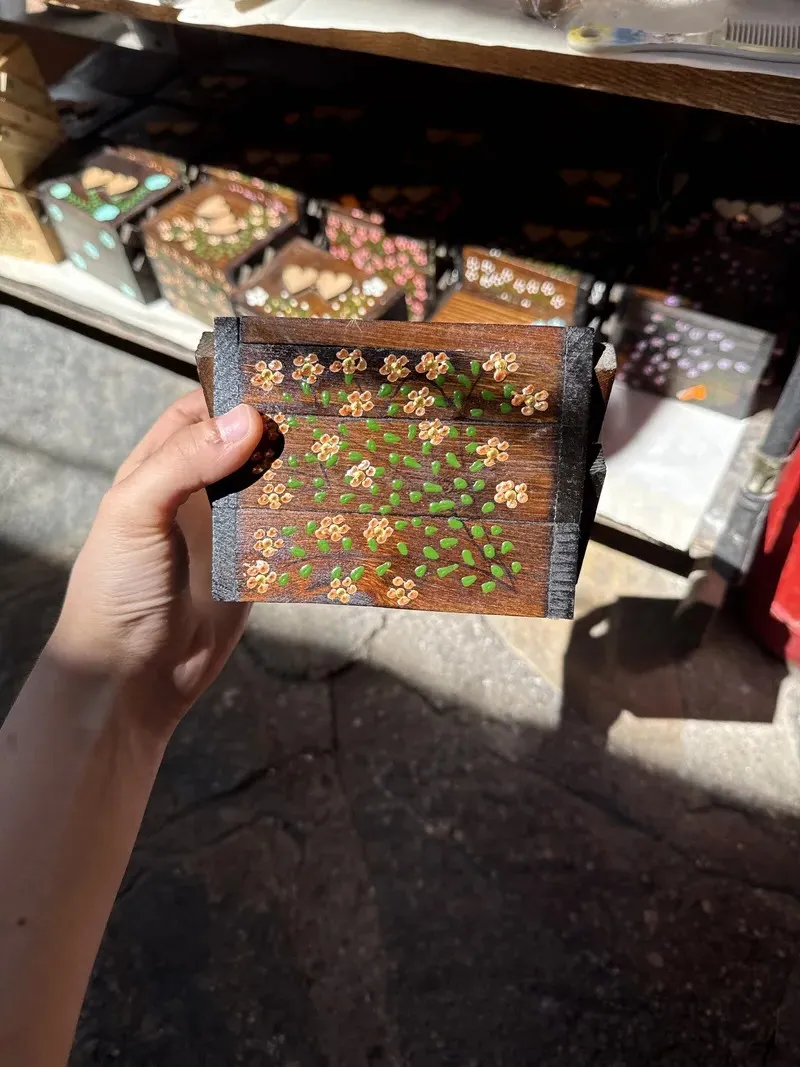 3 Katlı Ahşap Takı Kutuları El Boyaması Çok Güzel